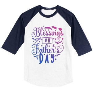 Retro Son Daughter Family Matching Blessing On Fathers Day Gift Baseball Sleeve Shirt