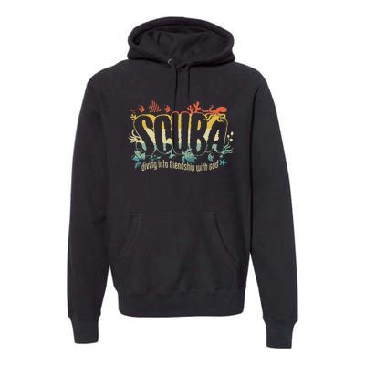 Retro Scuba Diving Vbs 2024 Premium Hoodie