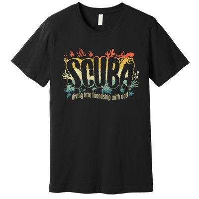 Retro Scuba Diving Vbs 2024 Premium T-Shirt