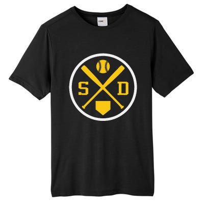 Retro San Diego Baseball Emblem Vintage Sd Tall Fusion ChromaSoft Performance T-Shirt