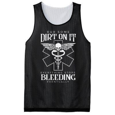 Rub Some Dirt On It Everything Stops Bleeding Eventually Mesh Reversible Basketball Jersey Tank