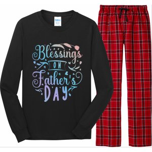 Retro Son Daughter Family Matching Blessing On Father's Day Cute Gift Long Sleeve Pajama Set