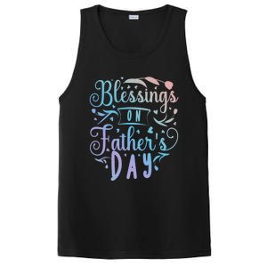 Retro Son Daughter Family Matching Blessing On Father's Day Cute Gift PosiCharge Competitor Tank