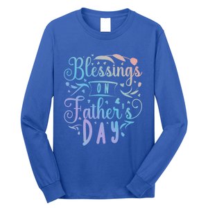 Retro Son Daughter Family Matching Blessing On Father's Day Cute Gift Long Sleeve Shirt