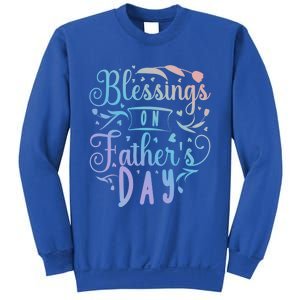 Retro Son Daughter Family Matching Blessing On Father's Day Cute Gift Sweatshirt