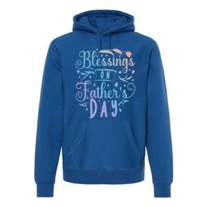 Retro Son Daughter Family Matching Blessing On Father's Day Cute Gift Premium Hoodie