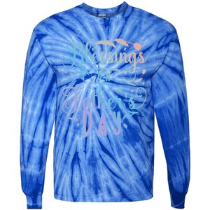 Retro Son Daughter Family Matching Blessing On Father's Day Cute Gift Tie-Dye Long Sleeve Shirt