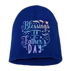 Retro Son Daughter Family Matching Blessing On Father's Day Cute Gift Short Acrylic Beanie