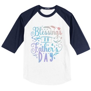 Retro Son Daughter Family Matching Blessing On Father's Day Cute Gift Baseball Sleeve Shirt