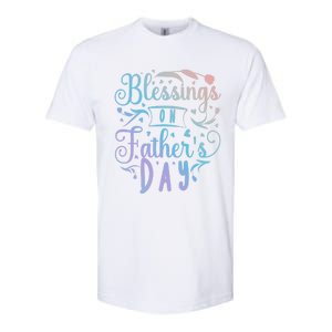 Retro Son Daughter Family Matching Blessing On Father's Day Cute Gift Softstyle CVC T-Shirt