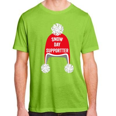 Retro Snow Day Supporter Fun Teacher And Student Snow Love Adult ChromaSoft Performance T-Shirt