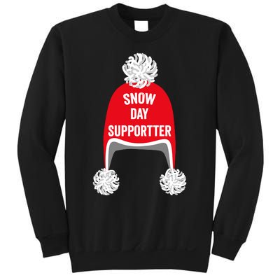 Retro Snow Day Supporter Fun Teacher And Student Snow Love Sweatshirt