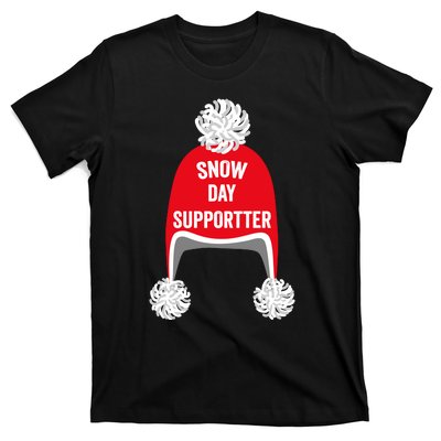 Retro Snow Day Supporter Fun Teacher And Student Snow Love T-Shirt