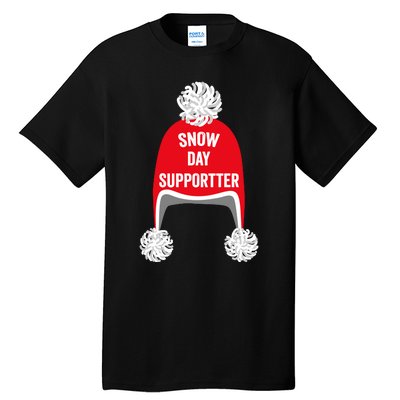 Retro Snow Day Supporter Fun Teacher And Student Snow Love Tall T-Shirt