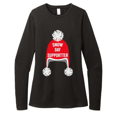 Retro Snow Day Supporter Fun Teacher And Student Snow Love Womens CVC Long Sleeve Shirt