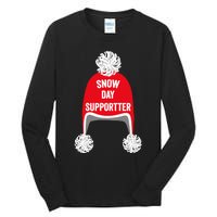 Retro Snow Day Supporter Fun Teacher And Student Snow Love Tall Long Sleeve T-Shirt