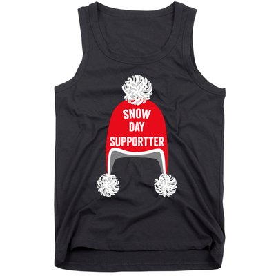 Retro Snow Day Supporter Fun Teacher And Student Snow Love Tank Top