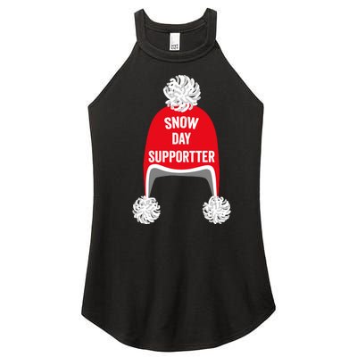 Retro Snow Day Supporter Fun Teacher And Student Snow Love Women’s Perfect Tri Rocker Tank