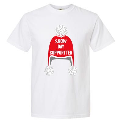 Retro Snow Day Supporter Fun Teacher And Student Snow Love Garment-Dyed Heavyweight T-Shirt