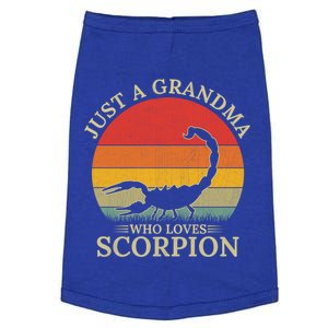 Retro Scorpion Design Just A Grandma Who Loves Scorpion Cute Gift Doggie Tank