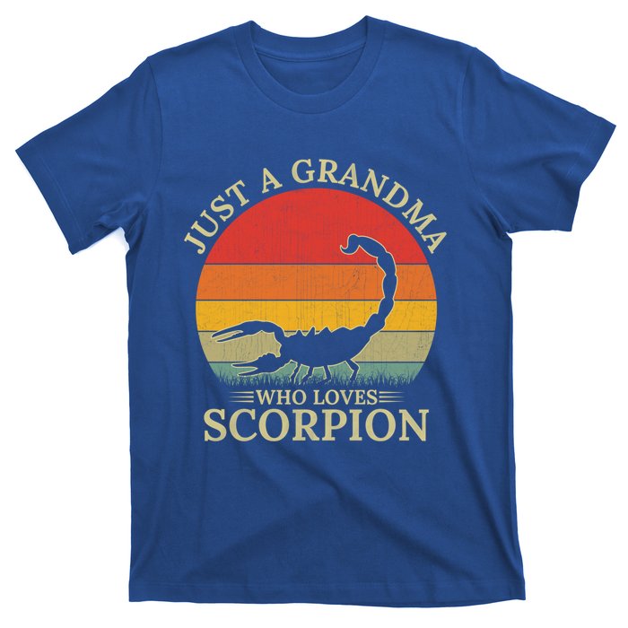 Retro Scorpion Design Just A Grandma Who Loves Scorpion Cute Gift T-Shirt