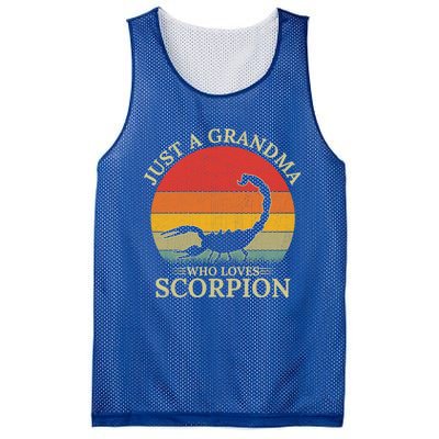 Retro Scorpion Design Just A Grandma Who Loves Scorpion Cute Gift Mesh Reversible Basketball Jersey Tank