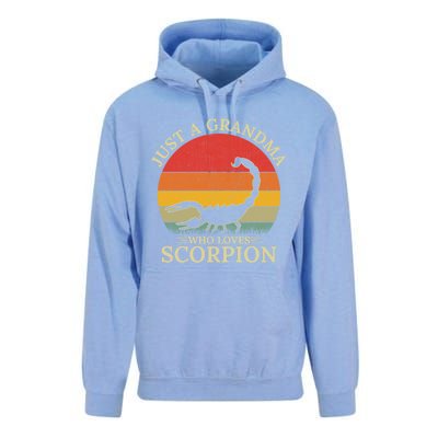 Retro Scorpion Design Just A Grandma Who Loves Scorpion Cute Gift Unisex Surf Hoodie