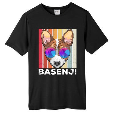 Retro Style Dog Lover Apparel Basenji With Sunglasses Gift Tall Fusion ChromaSoft Performance T-Shirt