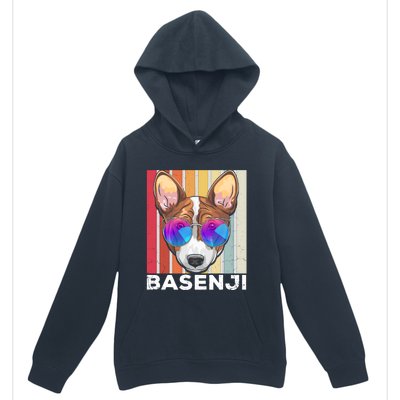 Retro Style Dog Lover Apparel Basenji With Sunglasses Gift Urban Pullover Hoodie