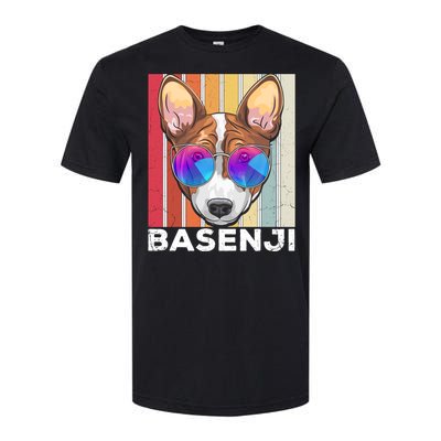 Retro Style Dog Lover Apparel Basenji With Sunglasses Gift Softstyle® CVC T-Shirt