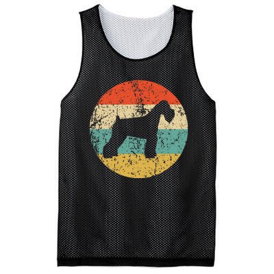 Retro Schnauzer Dog Mesh Reversible Basketball Jersey Tank