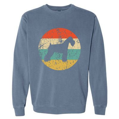 Retro Schnauzer Dog Garment-Dyed Sweatshirt