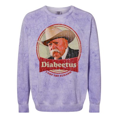 Retro Style Diabeetus I Got The Sugars Colorblast Crewneck Sweatshirt