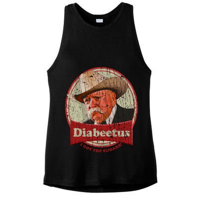 Diabeetus I Got The Sugars Distressed Ladies PosiCharge Tri-Blend Wicking Tank
