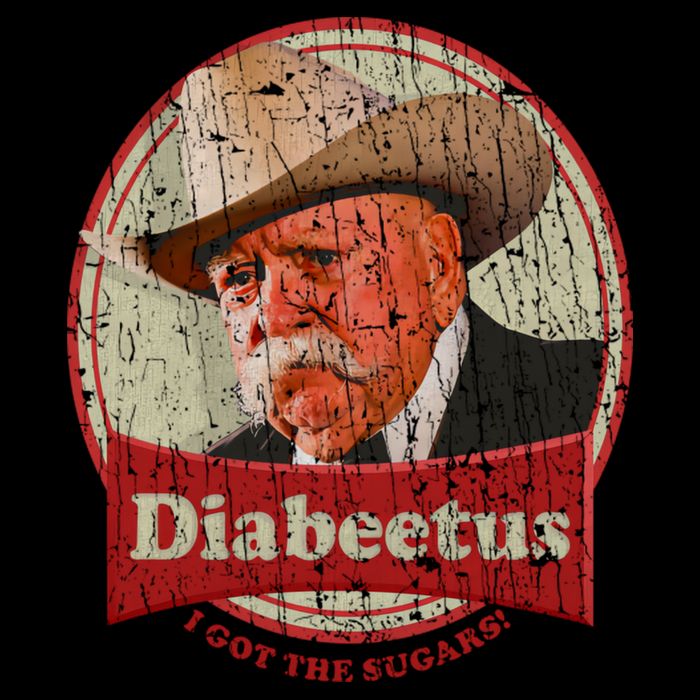 Retro Style Diabeetus I Got The Sugars Drawstring Bag