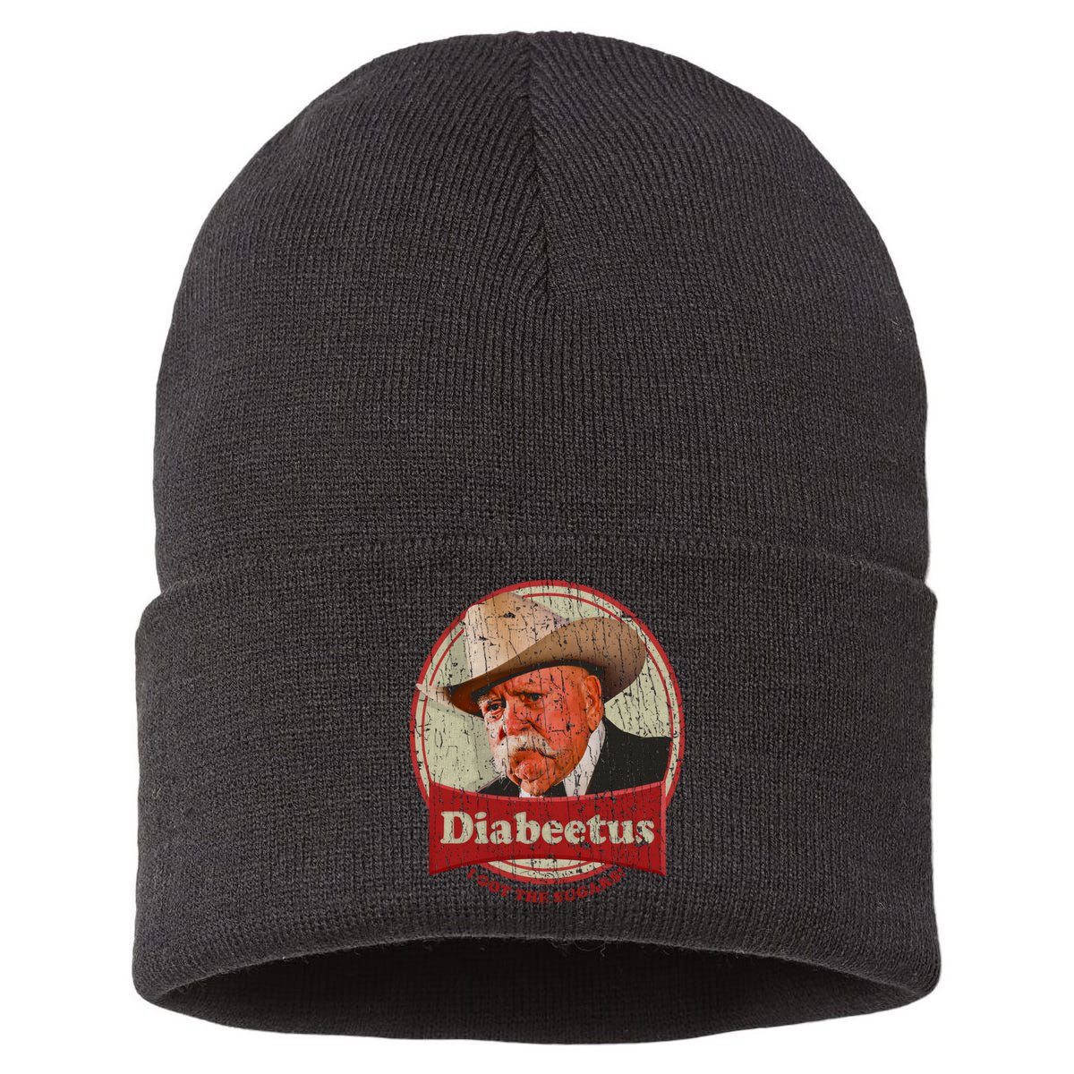 Diabeetus I Got The Sugars Distressed Sustainable Knit Beanie