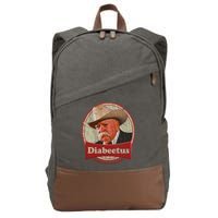 Diabeetus I Got The Sugars Distressed Cotton Canvas Backpack
