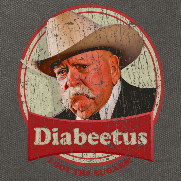 Diabeetus I Got The Sugars Distressed Cotton Canvas Backpack