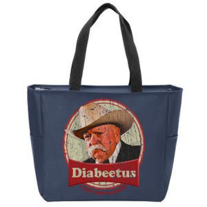 Retro Style Diabeetus I Got The Sugars Zip Tote Bag