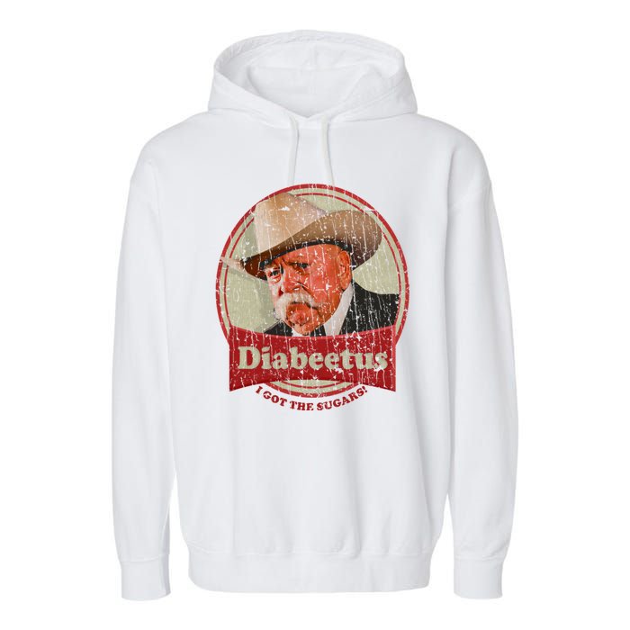 Retro Style Diabeetus I Got The Sugars Garment-Dyed Fleece Hoodie