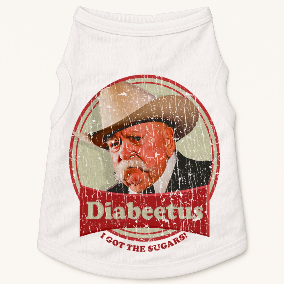 Diabeetus I Got The Sugars Distressed Doggie Tank