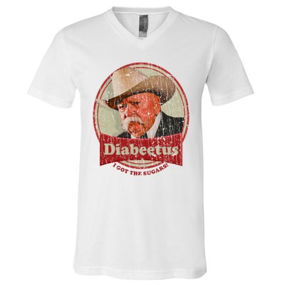 Retro Style Diabeetus I Got The Sugars V-Neck T-Shirt