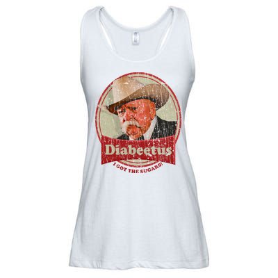 Diabeetus I Got The Sugars Distressed Ladies Essential Flowy Tank