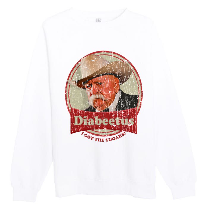 Retro Style Diabeetus I Got The Sugars Premium Crewneck Sweatshirt