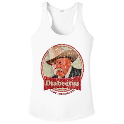 Diabeetus I Got The Sugars Distressed Ladies PosiCharge Competitor Racerback Tank