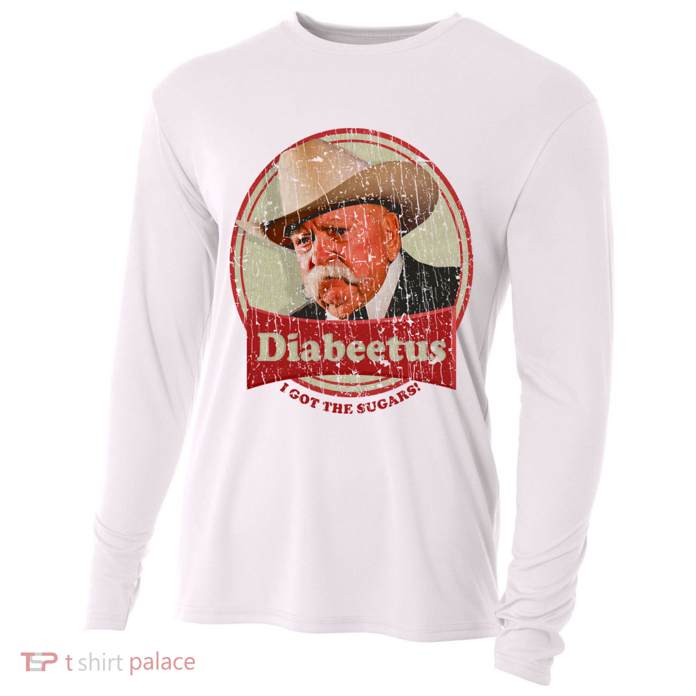 Diabeetus I Got The Sugars Distressed Cooling Performance Long Sleeve Crew
