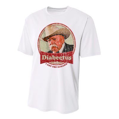 Retro Style Diabeetus I Got The Sugars Performance Sprint T-Shirt