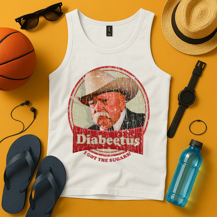Diabeetus I Got The Sugars Distressed Tank Top