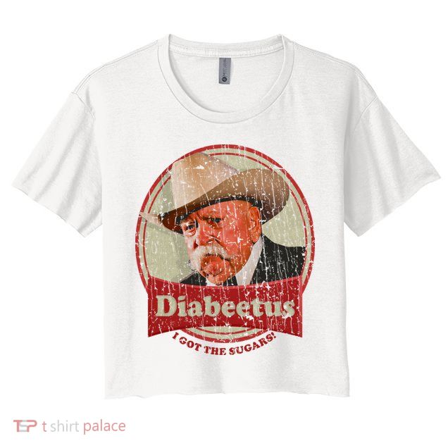 Diabeetus I Got The Sugars Distressed Crop Top