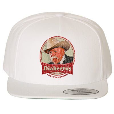 Retro Style Diabeetus I Got The Sugars Wool Snapback Cap